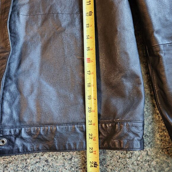 John Paul Richard Uniform Leather Black Jacket Women's Size 14 - Picture 8 of 8